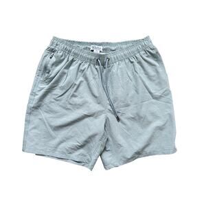 Mr Swim Men’s Swim Trunks Size XXL Mint Green Drawstring 7” Built-in-Briefs